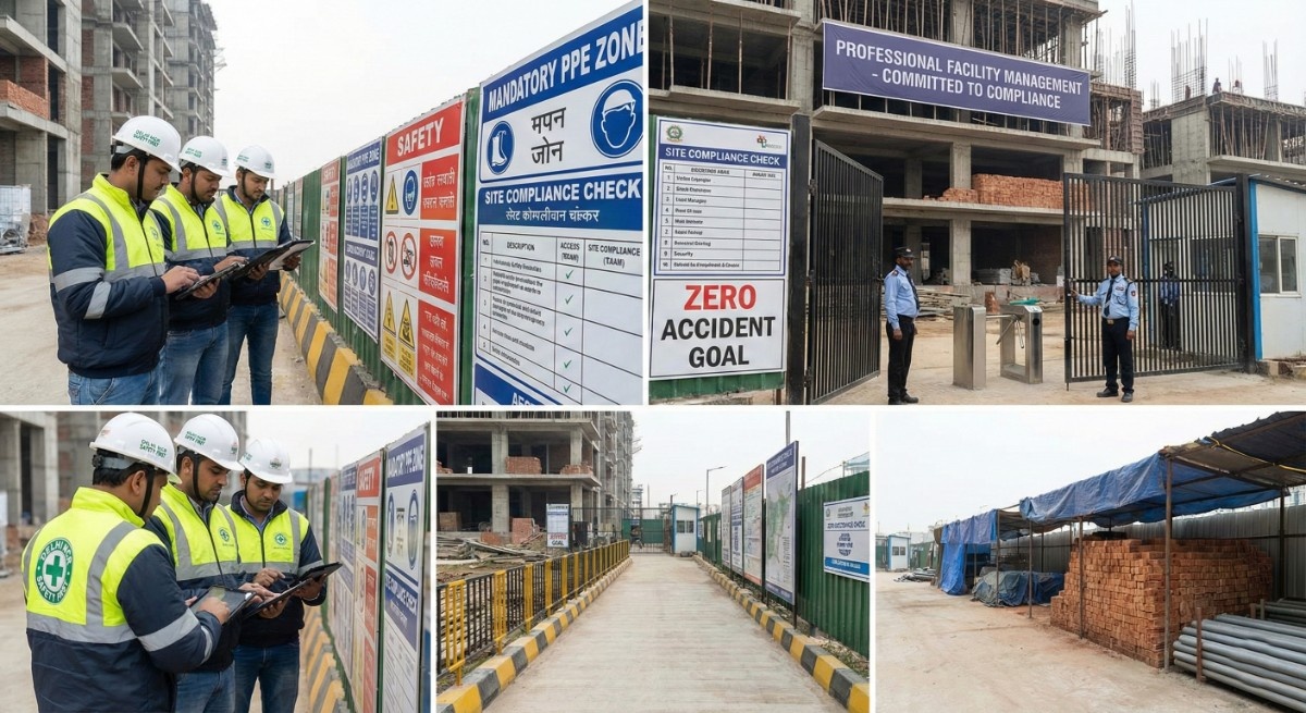 Role of Facility Management in Construction Site Safety and Compliance in Delhi NCR